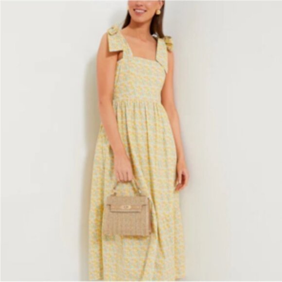 Tuckernuck- Hyacinth House Tiered Maxi Sun Dress Clemmie Daisy Floral Small - Picture 1 of 12